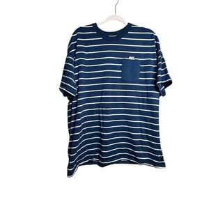 Nike Max 90 Pocket T Shirt Blue White Stripes Mens XL N16
